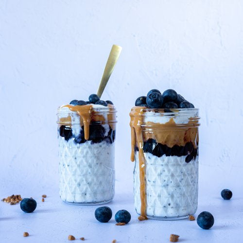 Peanut Butter & Blueberry Overnight Oats