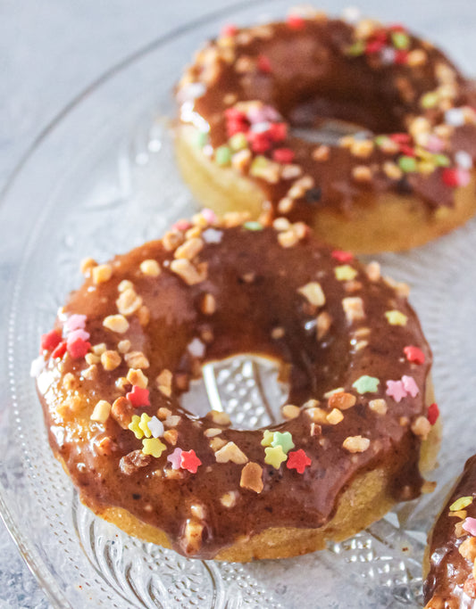 Vegan Doughnut Recipe with Almond Butter Glaze