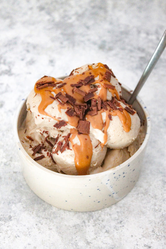 Vegan Peanut Butter Ice Cream with Just Five Ingredients Including Twisted Nut Peanut Butter